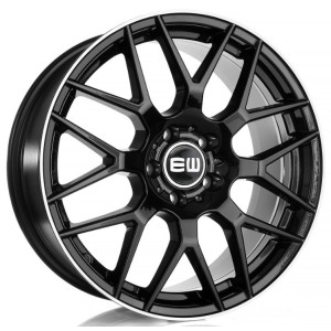 Elite Wheels ELEGANCE-R 17, 7.5, 5, 112, 35, 66.5, BLACK LIP POLISHED,